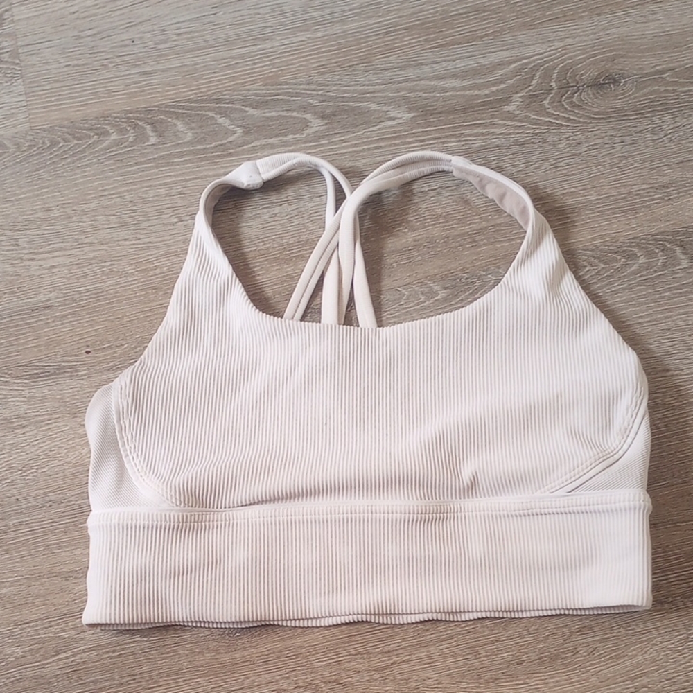 Lululemon Athletica Silver Strappy Sports Bra